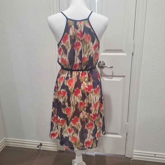 ANTHROPOLOGIE Moulinette Soeurs Pond Reflections Silk Dress Sz. 4 - Picture 4 of 14